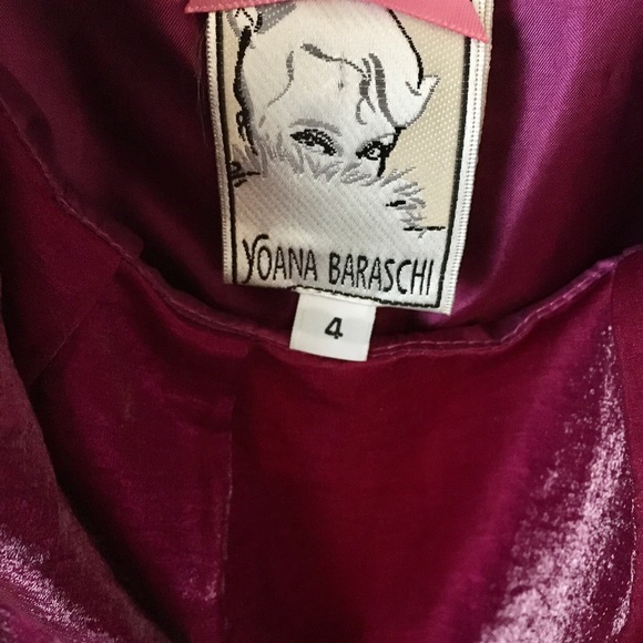 Yoana Baraschi Spaghetti strap shimmer purple Cocktail Dress - Picture 3 of 4